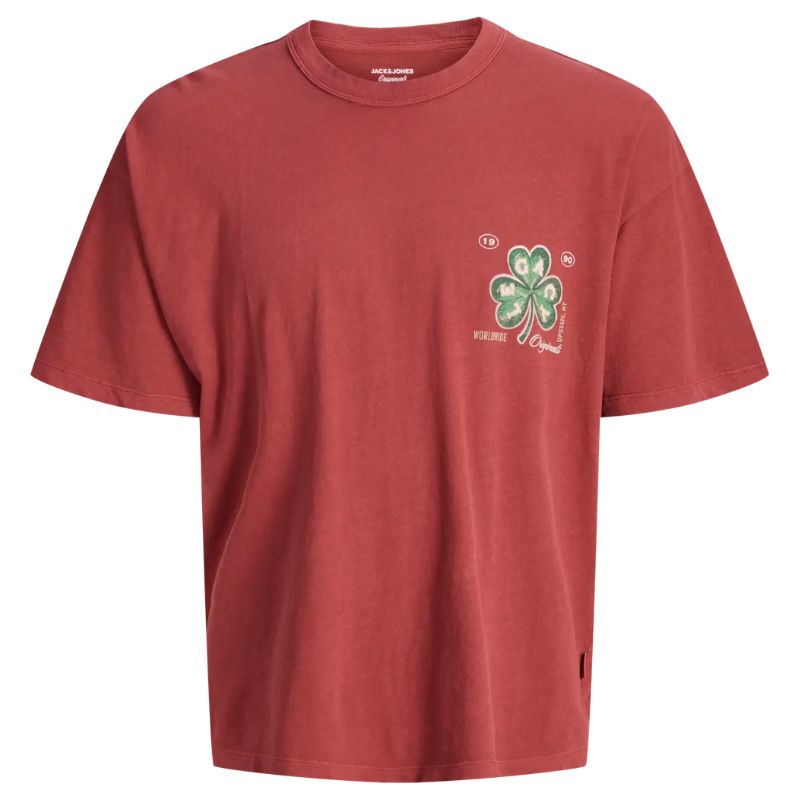 Rood crew neck t-shirt Upstate - Capuchon Fashion