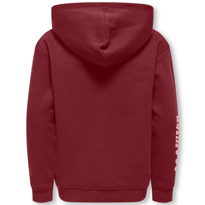 Rood geprinte tekst hoodie Diana - Capuchon Fashion