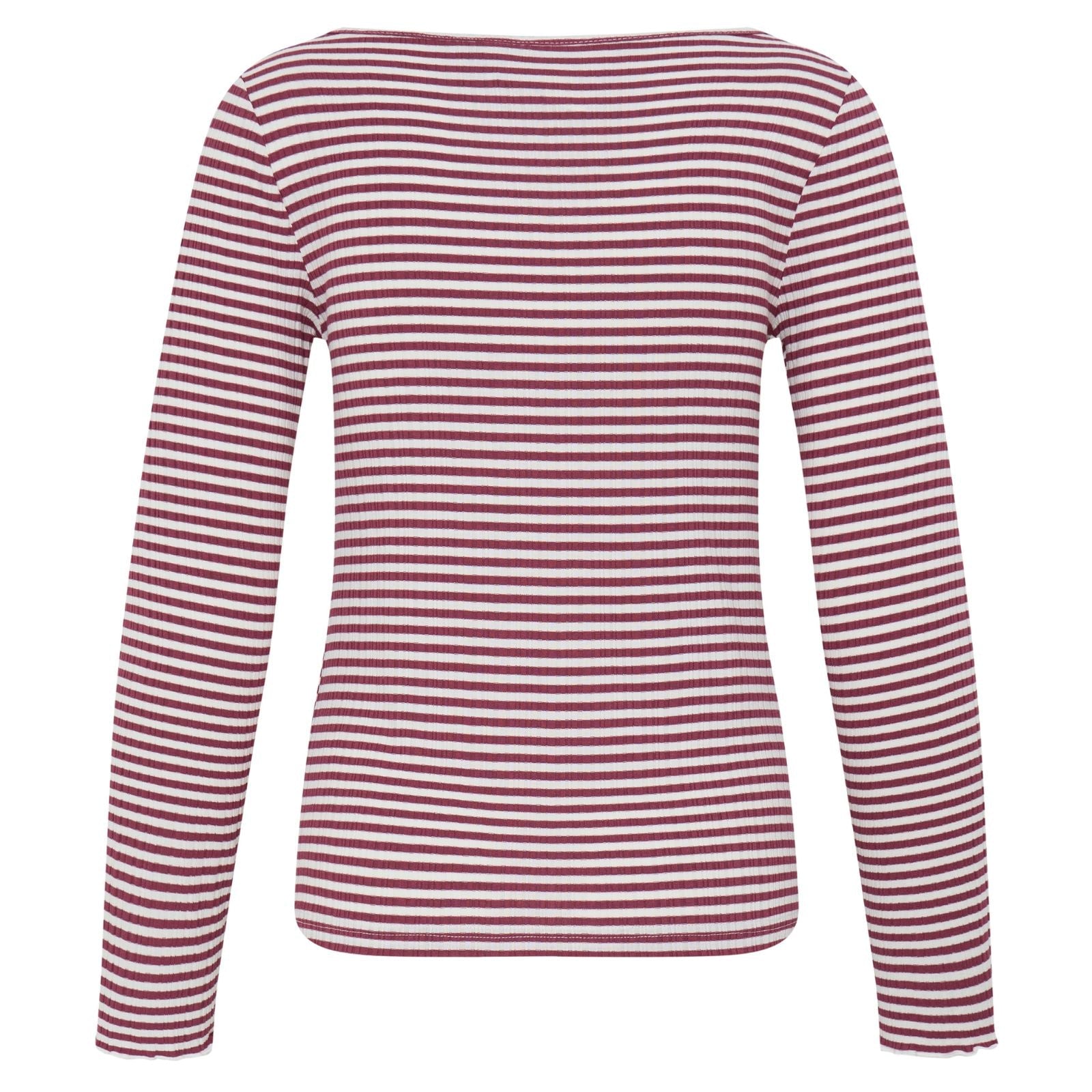 Rood gestreepte longsleeve Cella - Capuchon Fashion