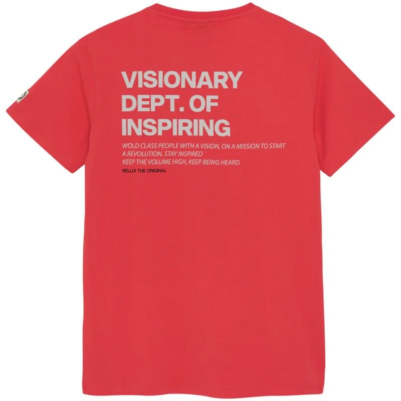 Rood t-shirt RLX Backprint - Capuchon Fashion