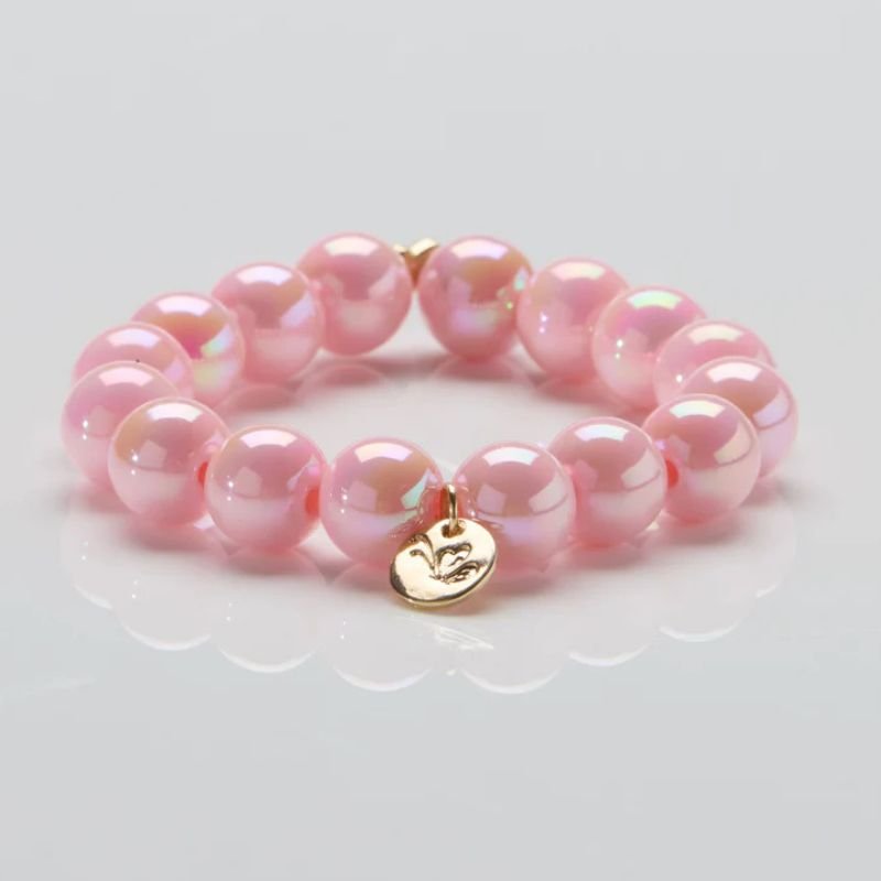 Rose Glow parelarmband 12mm - Capuchon Fashion
