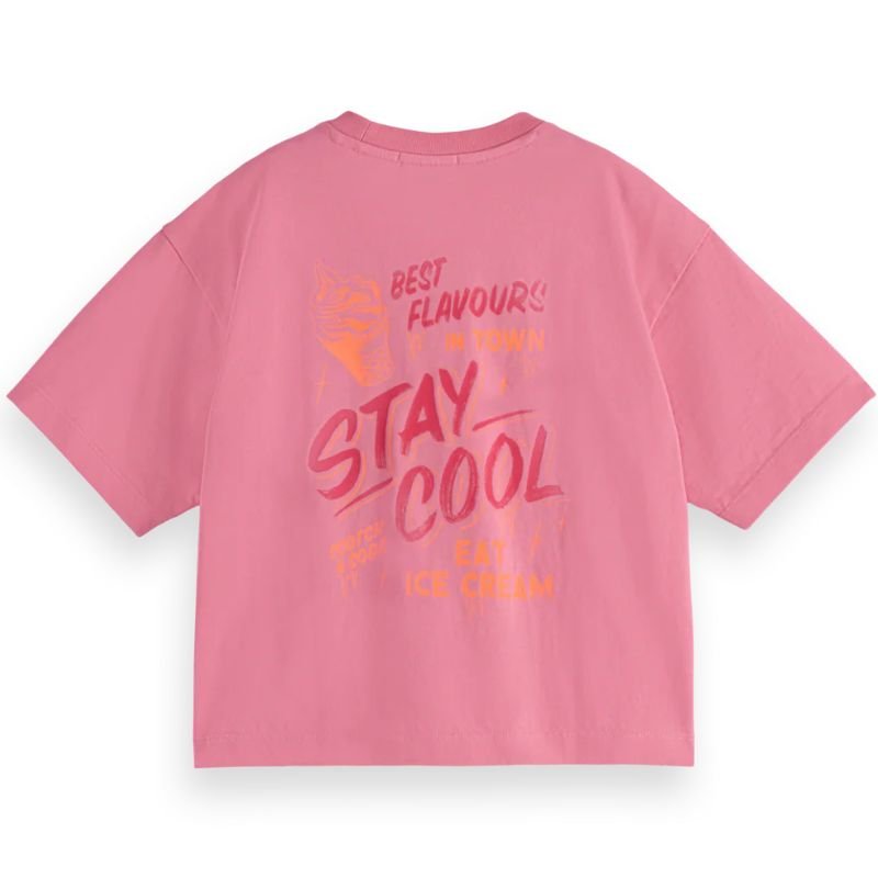 Roze loose fit t-shirt - Capuchon Fashion