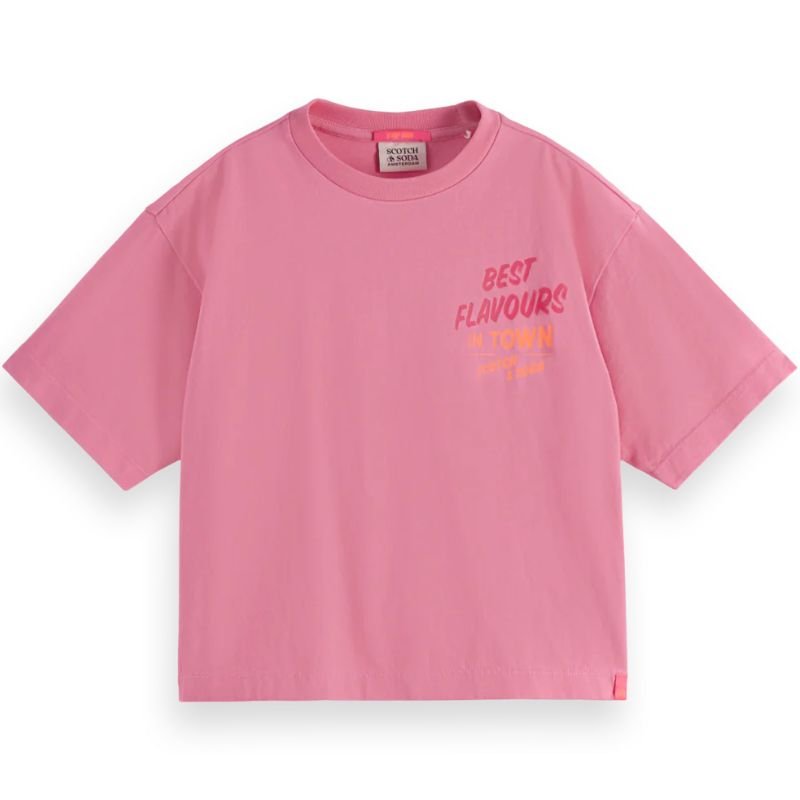Roze loose fit t-shirt - Capuchon Fashion