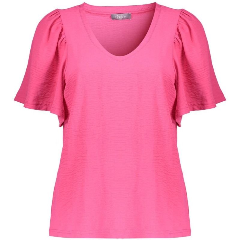 Roze top Crinckle 53352 - Capuchon Fashion
