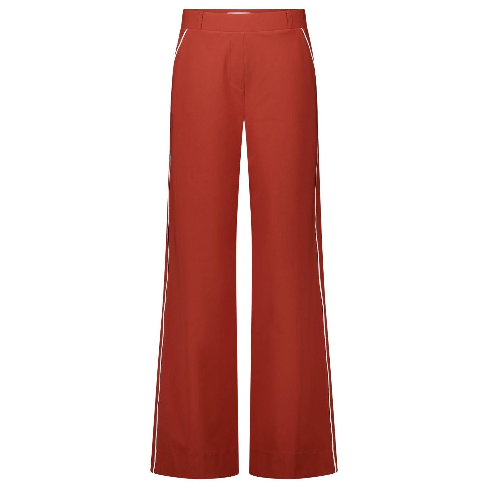 Rust travel trouser Lexie Piping - Capuchon Fashion