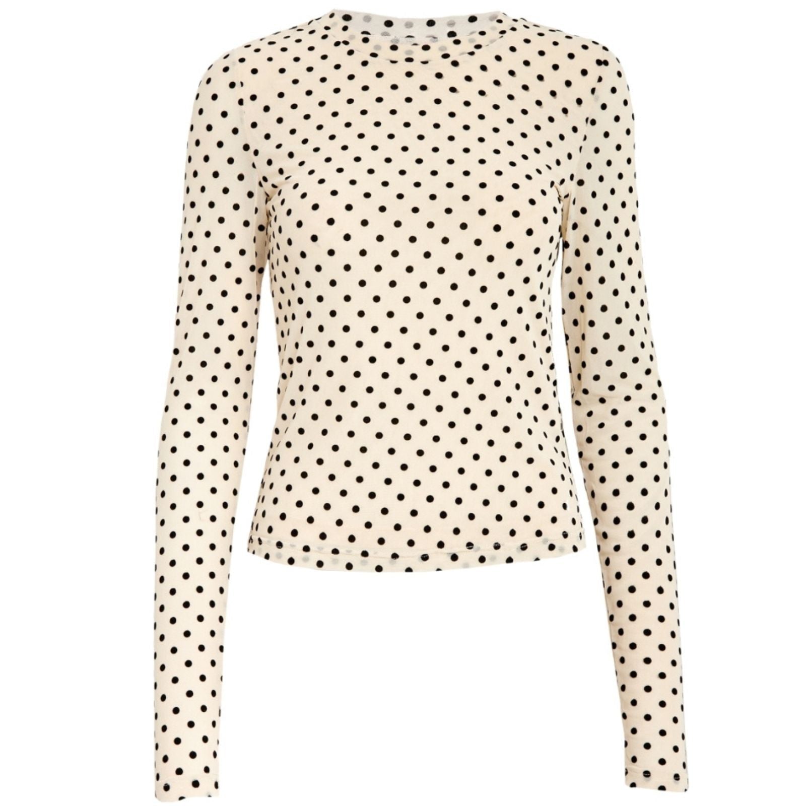 Seedpearl Cream met polkadot top Rolo - Capuchon Fashion