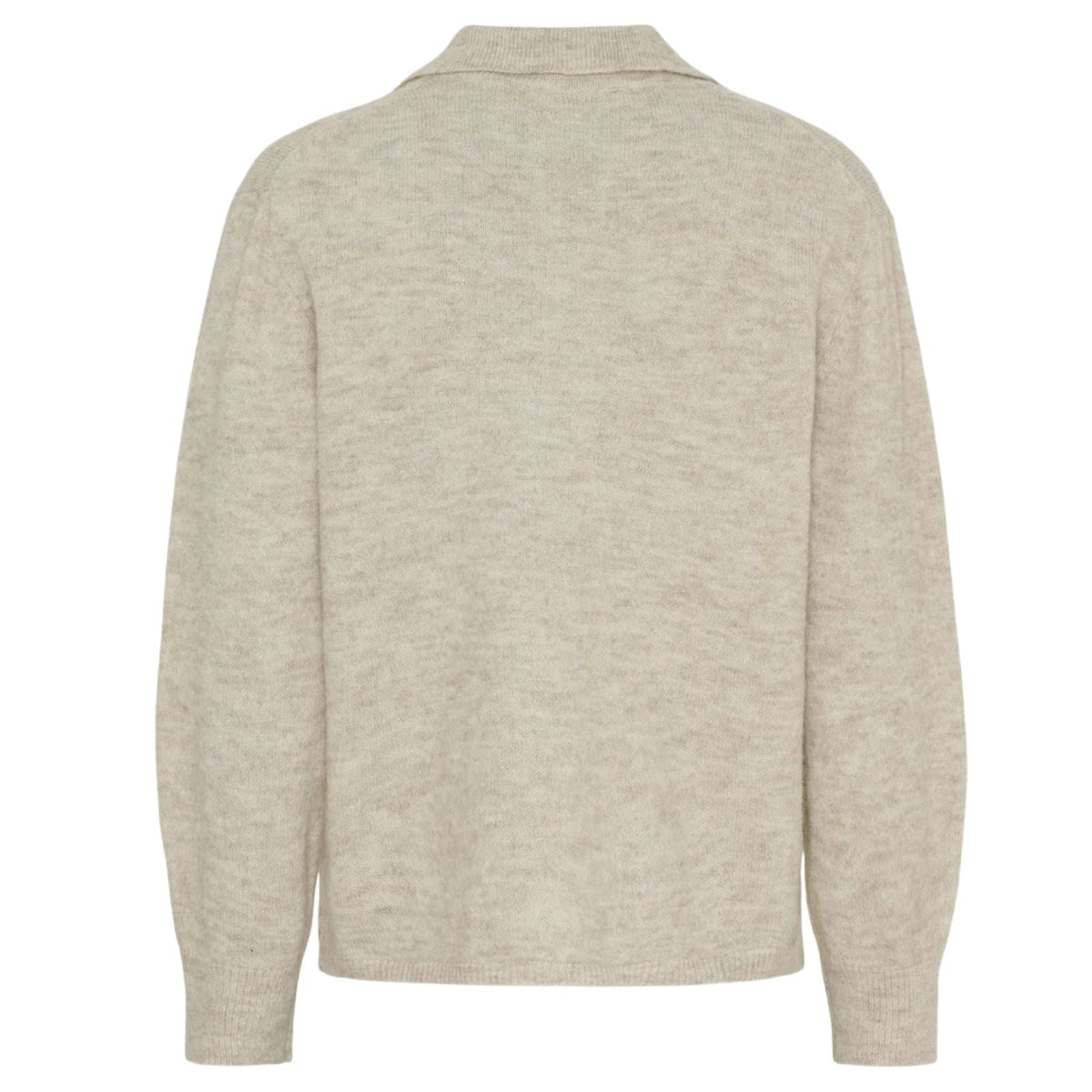 Smokey beige wollen vest Anna Colar - Capuchon Fashion