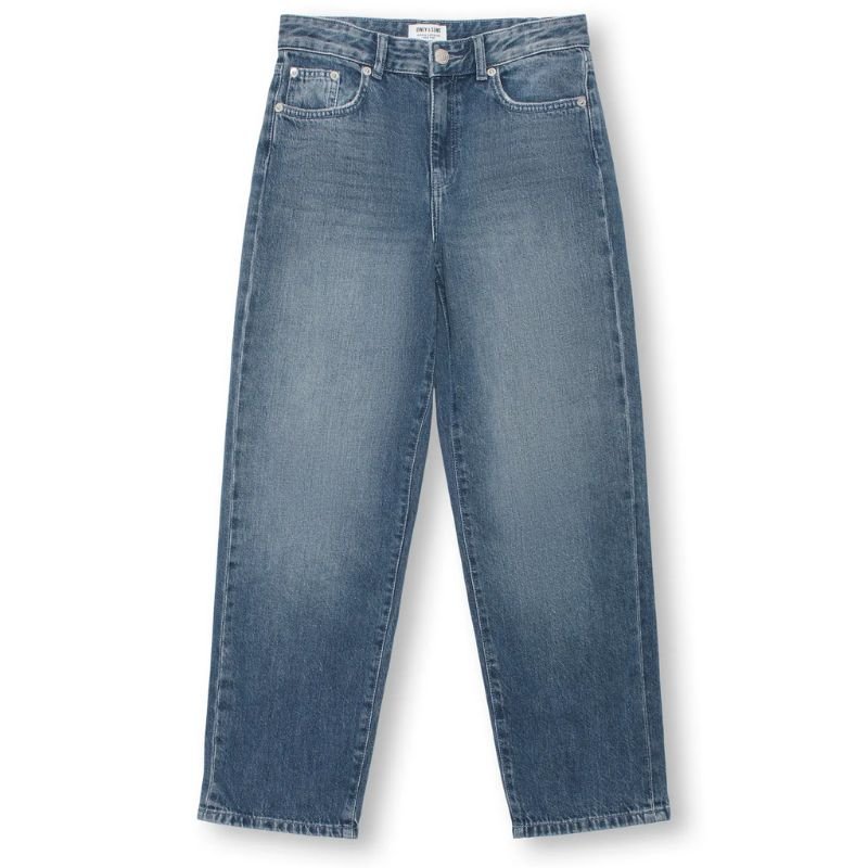 Special Blue Grey Denim straight jeans Edge - Capuchon Fashion