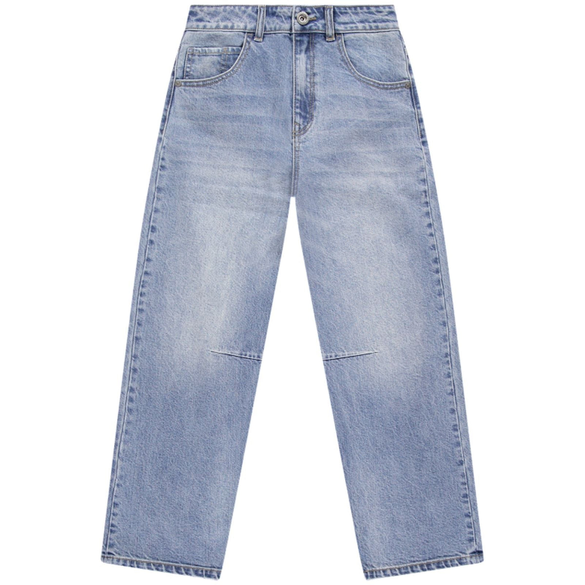 Stone Used barrel fit jeans Des - Capuchon Fashion