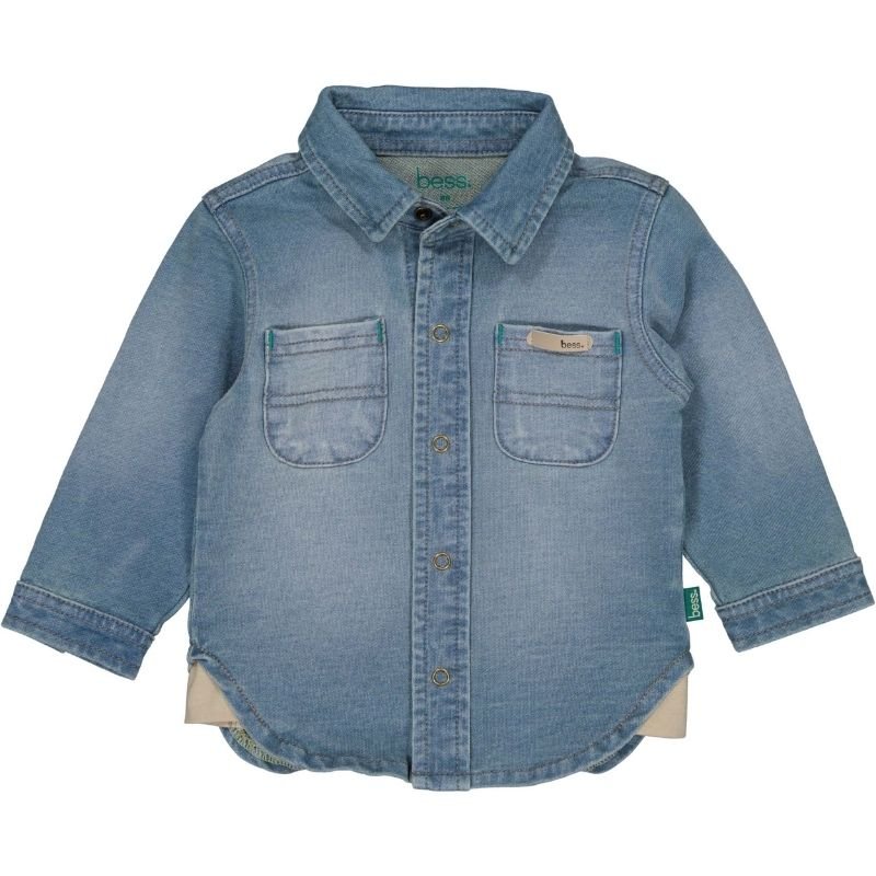 Stone Wash blouse Jog Denim 261002 - Capuchon Fashion