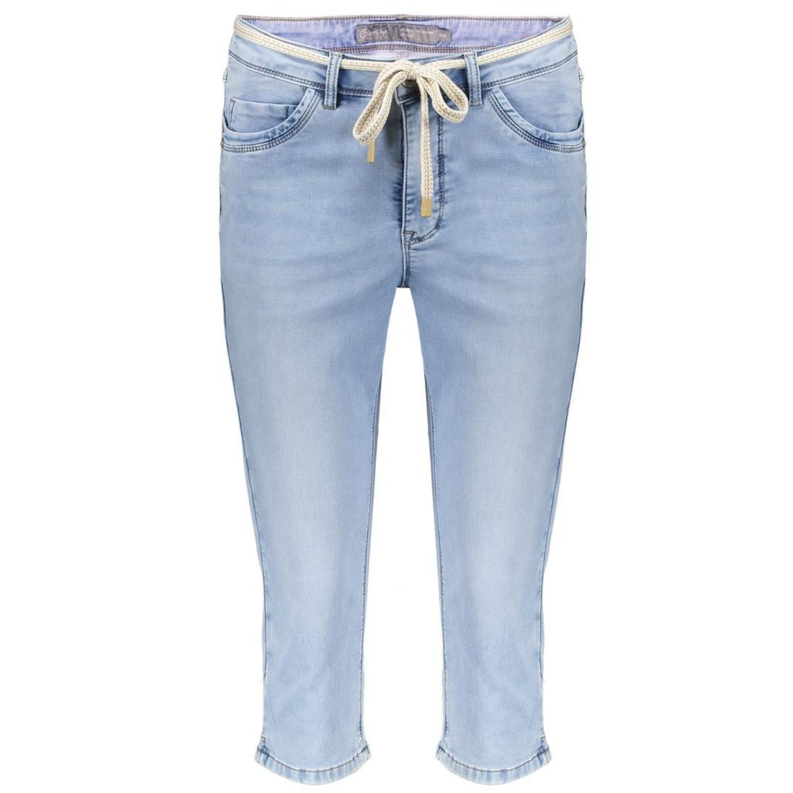 Stonebleach Denim capri denim jeans Emma - Capuchon Fashion