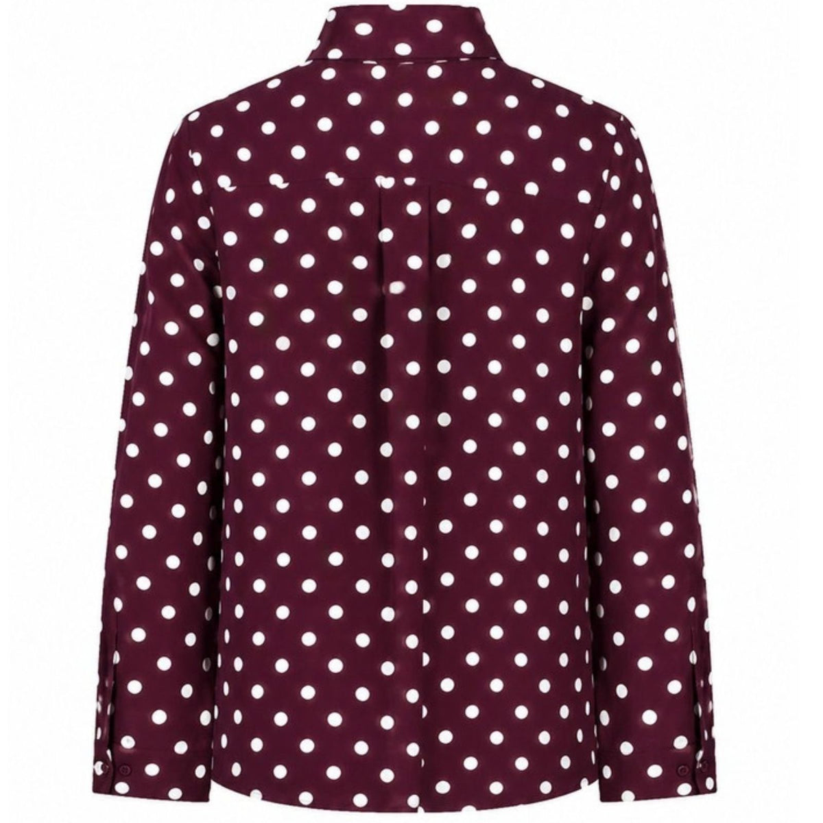 Blackberry met Ecru travel blouse Bernadette