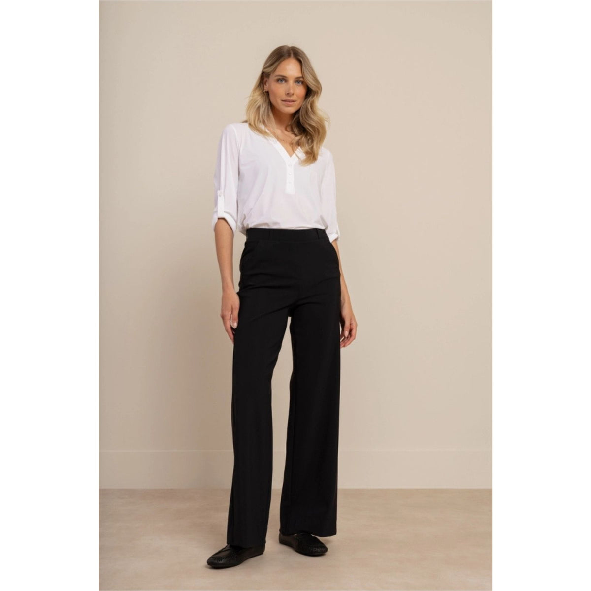 Zwarte broek Lexie winter bonded
