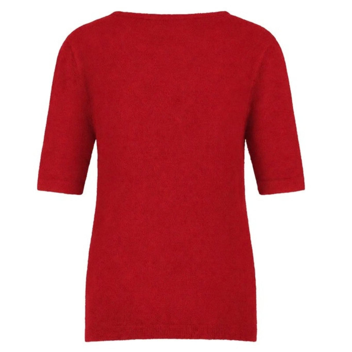 Rich Red korte mouw pullover Felica
