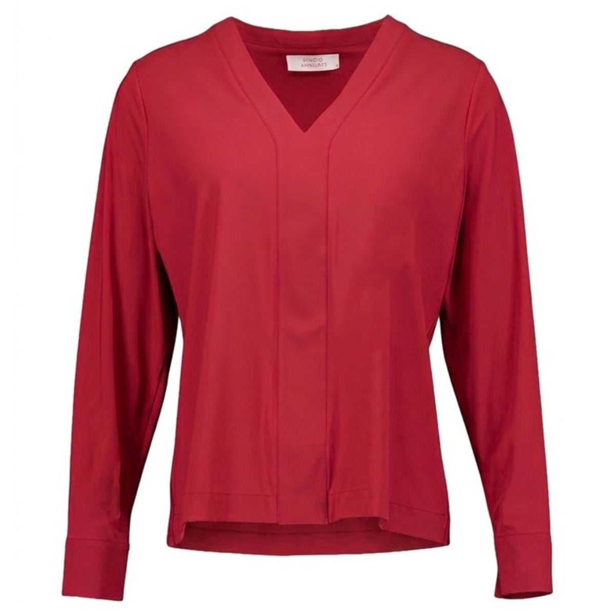 Red Wine v-hals travel top Ulla