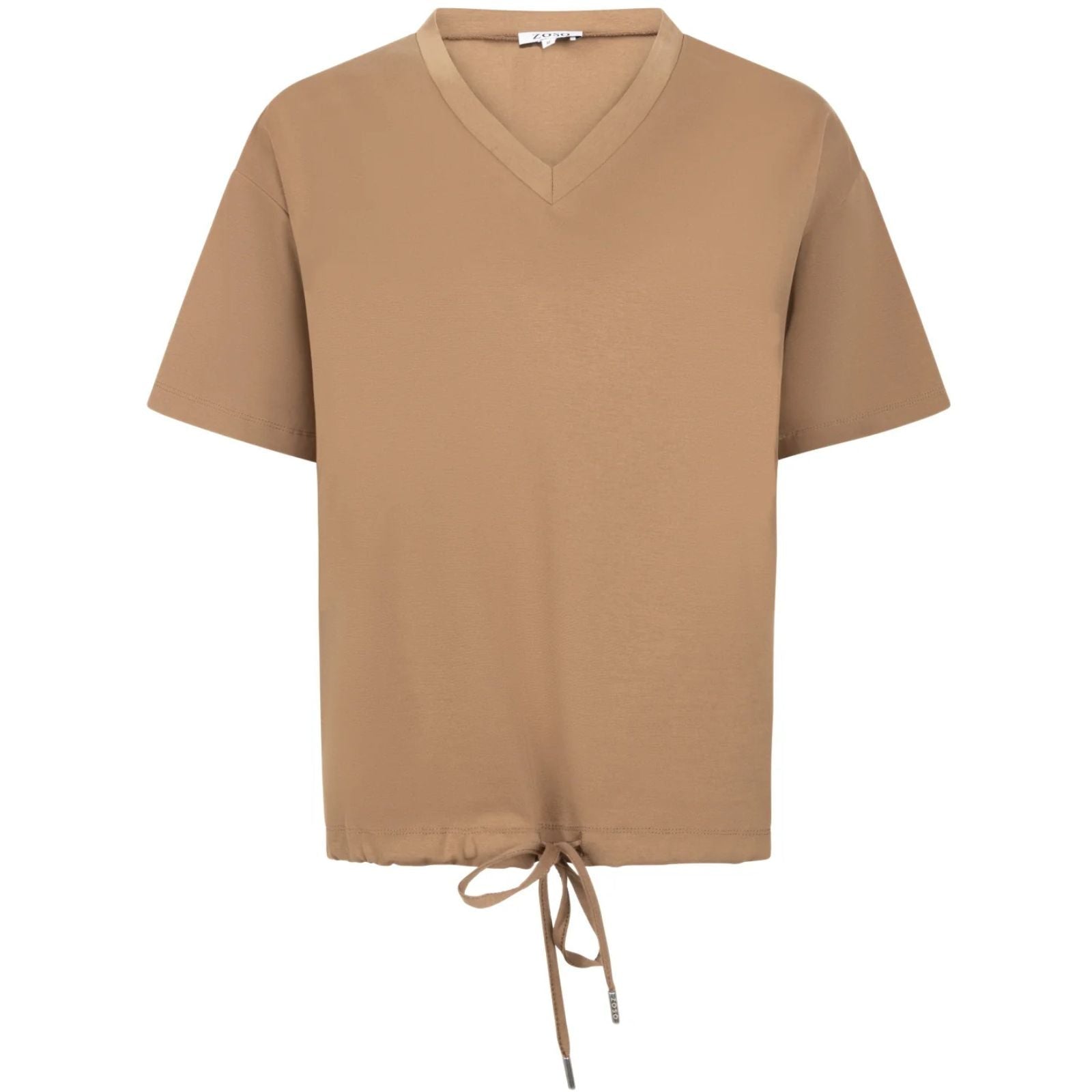 Summer Camel effen sweater Dylan - Capuchon Fashion