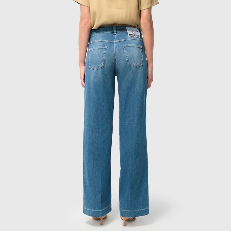 Summer Mid Blue Wash jeans Dream Wide - Capuchon Fashion