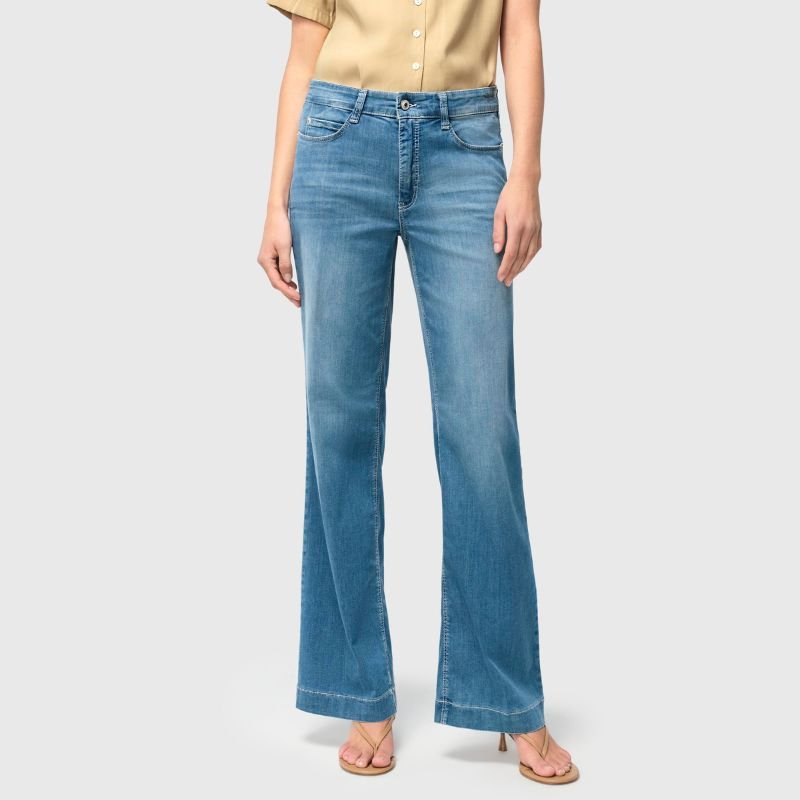 Summer Mid Blue Wash jeans Dream Wide - Capuchon Fashion