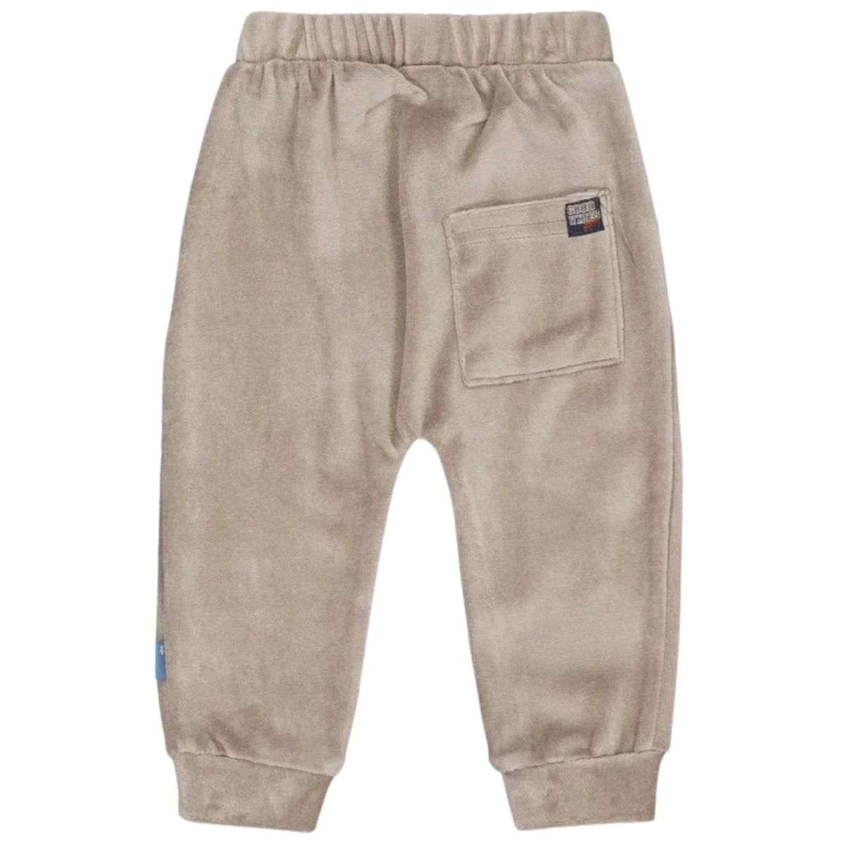 Taupe effen katoenen broekje Anthony - Capuchon Fashion