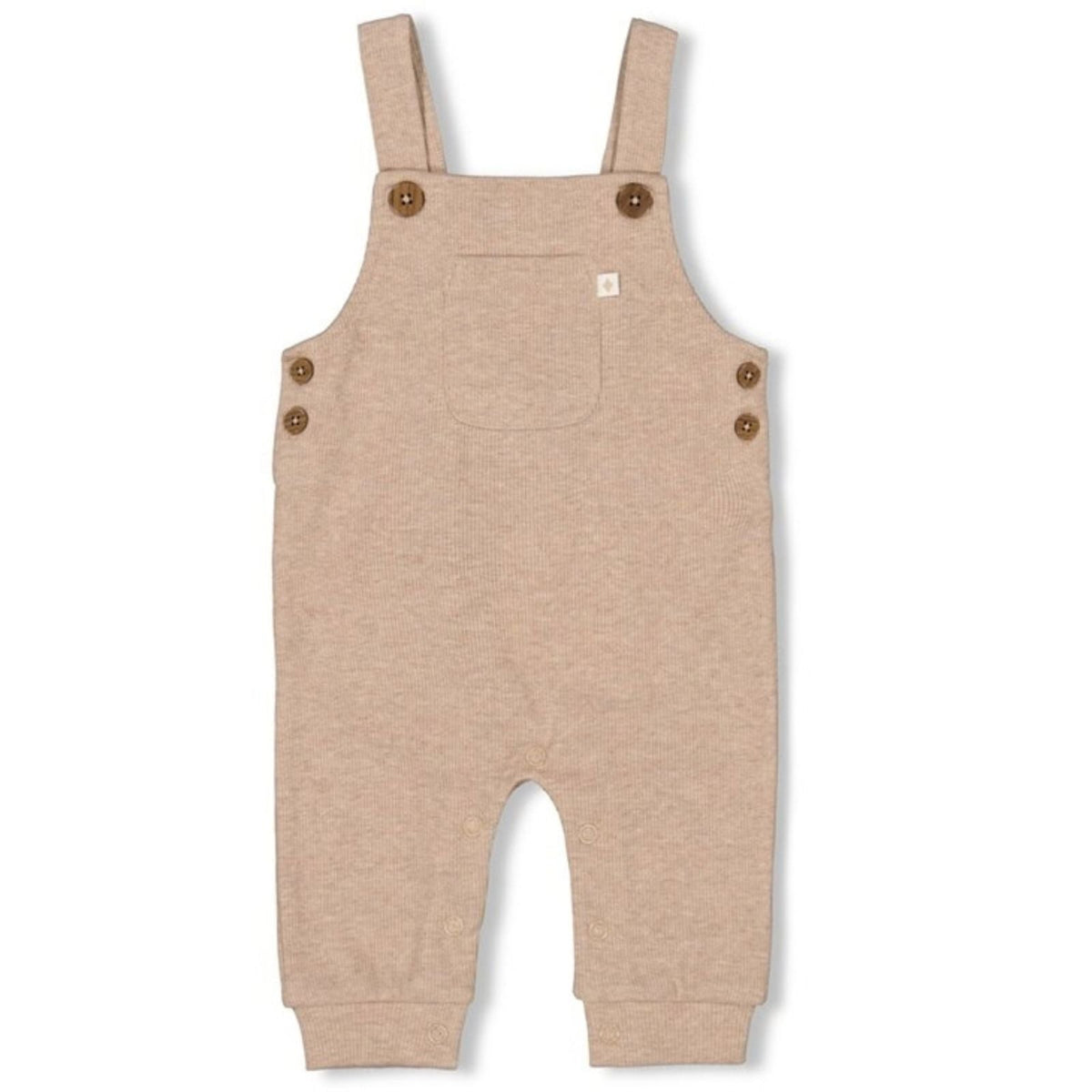 Taupe melange rib tuinbroek The Magic is in You - Capuchon Fashion