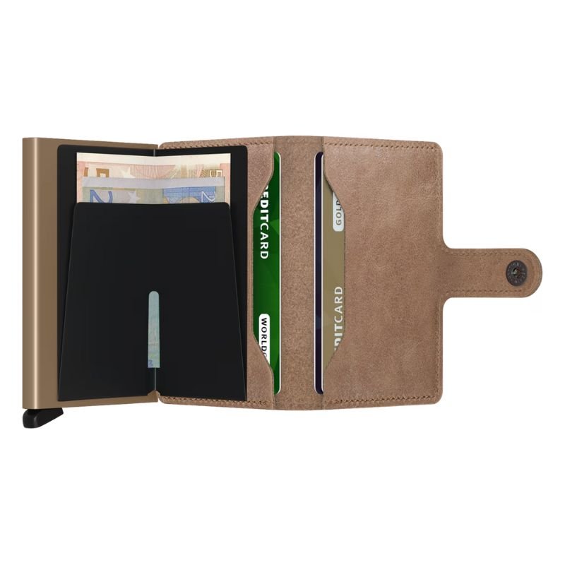 Taupe miniwallet Vintage - Capuchon Fashion