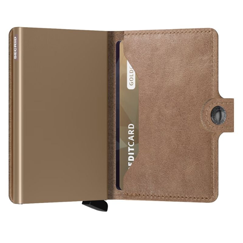 Taupe miniwallet Vintage - Capuchon Fashion