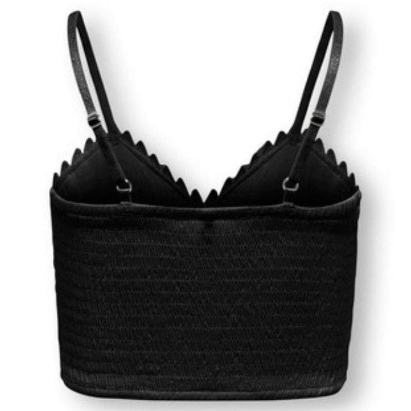 Zwarte strap top Honey