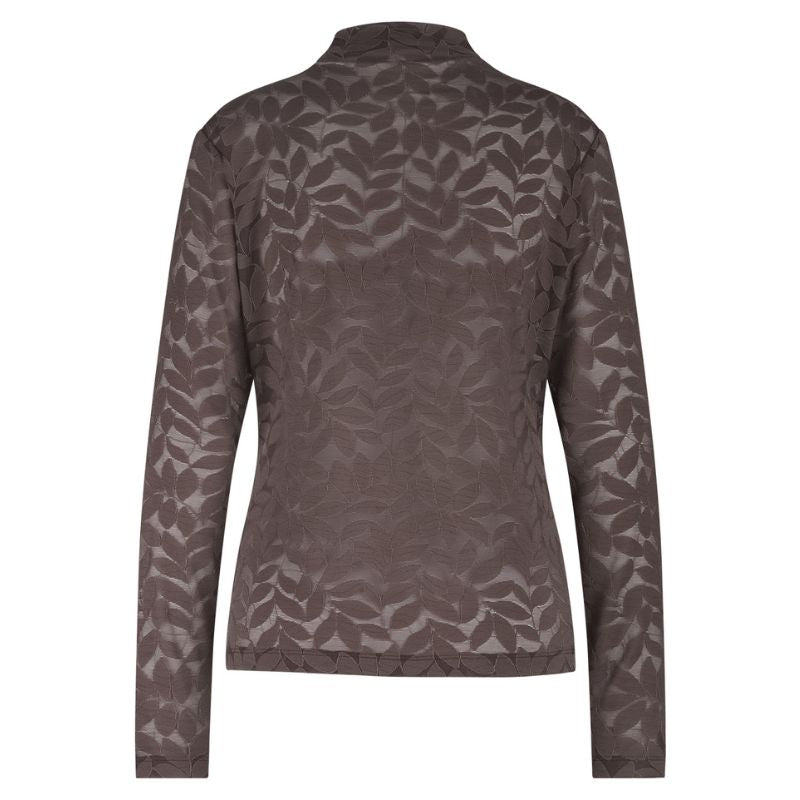 Espresso lace kanten top Reagan