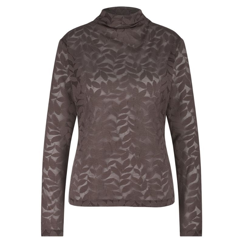 Espresso lace kanten top Reagan