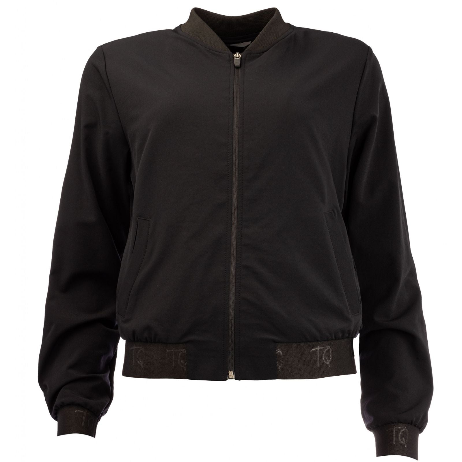 Zwarte travelstof Bomber Basic