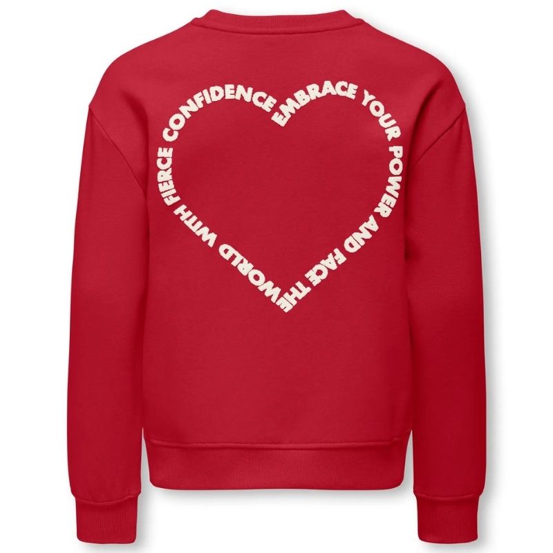 Rode sweater Ditte Heart