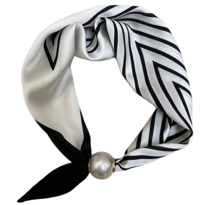V-stripes white parel sjaaltje Chloe - Capuchon Fashion