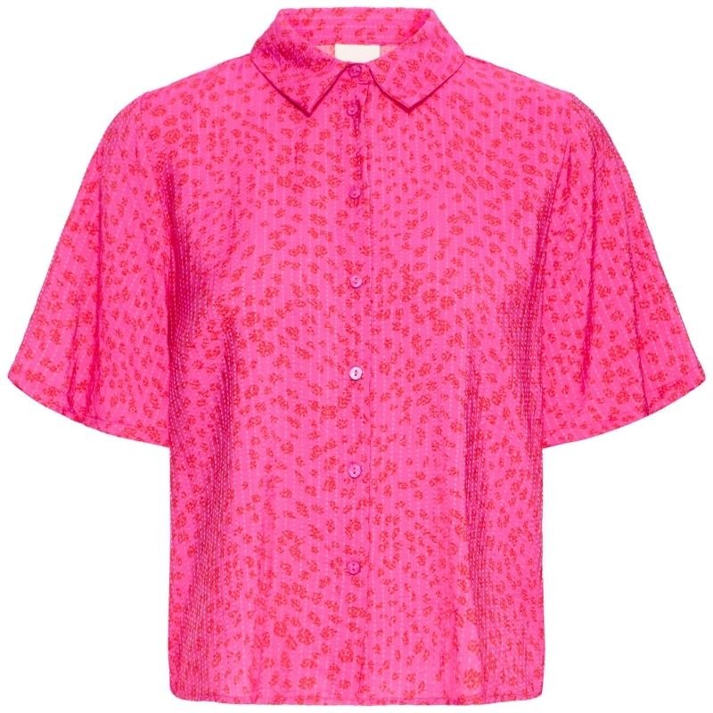 Very Berry met fiery red dot shirt Jeeva - Capuchon Fashion