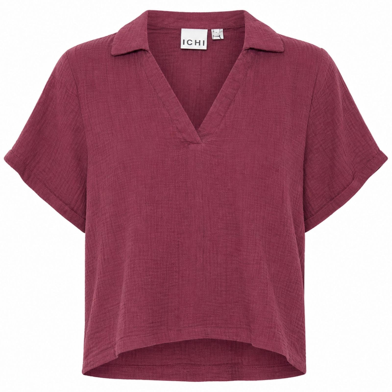 Vineyard Wine woven ss top Kaba - Capuchon Fashion