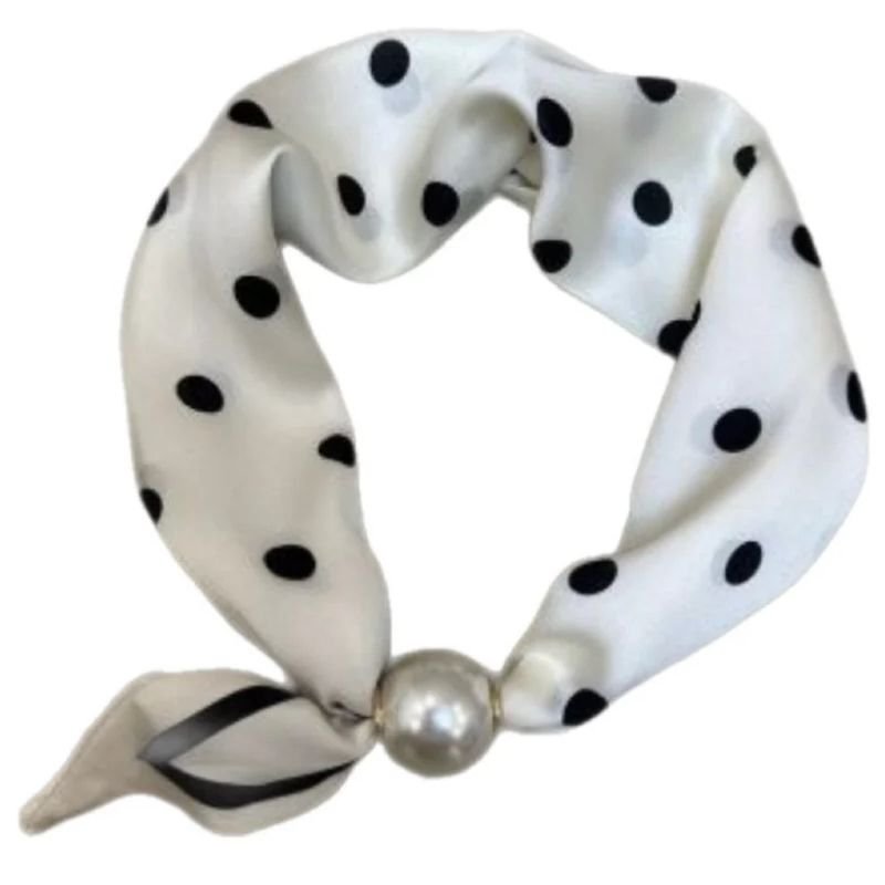 White dot parel sjaaltje Chloe - Capuchon Fashion