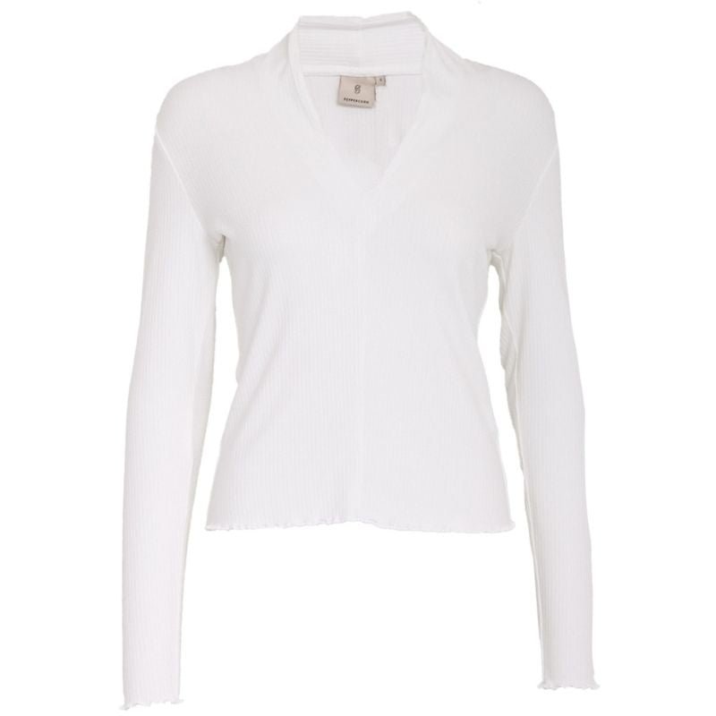 Whitecap Creme v-neck top Minna - Capuchon Fashion
