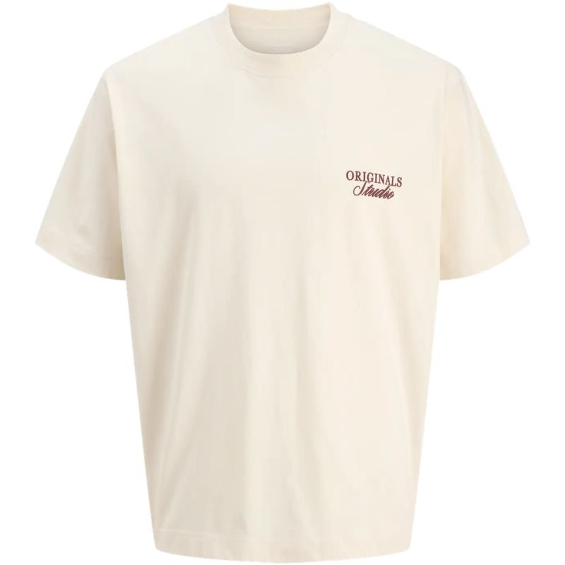 Wit crew neck t-shirt Norrebro Typo - Capuchon Fashion