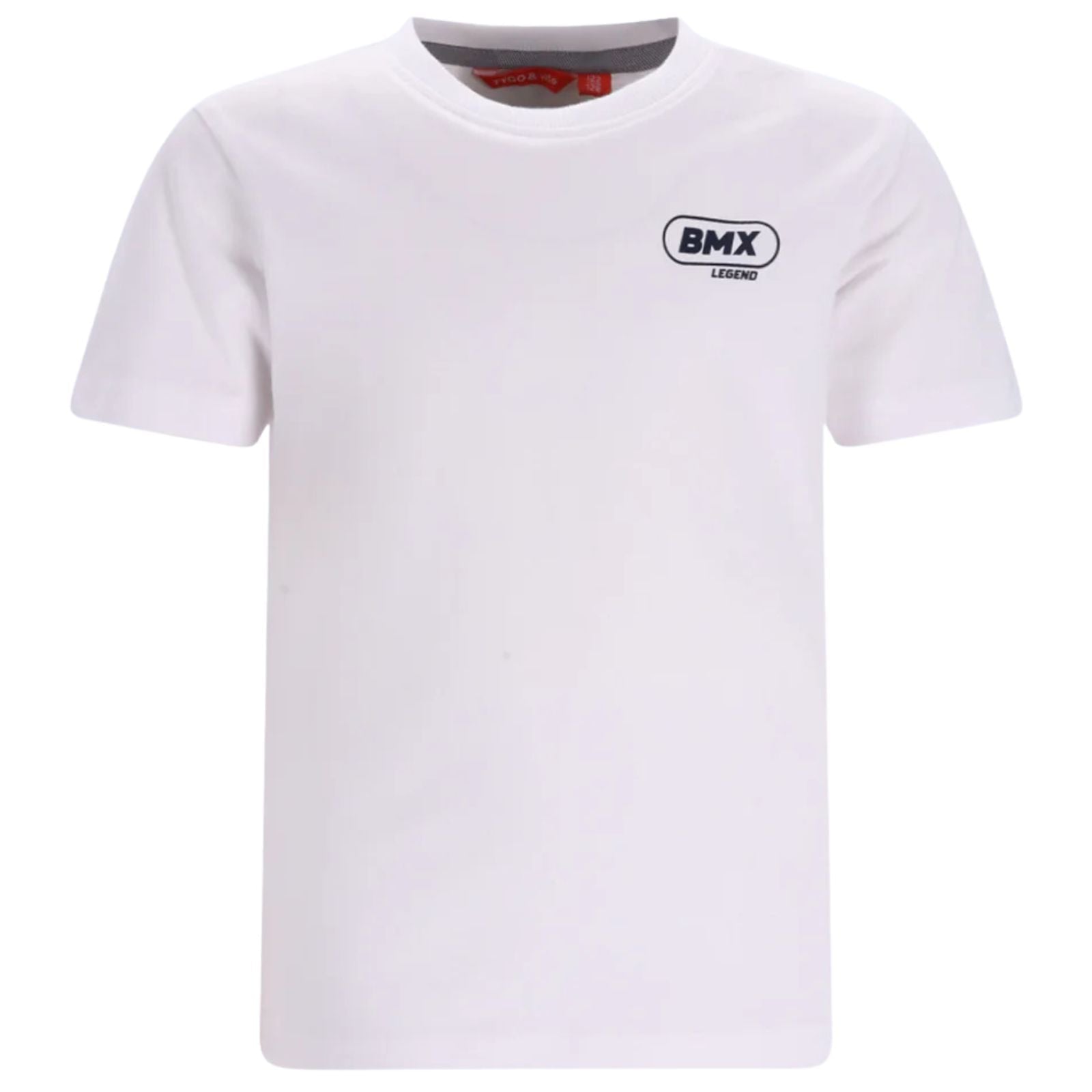 Wit geprint backprint t-shirt Dylan - Capuchon Fashion