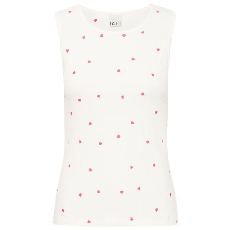 Wit geprinte top Palma - Capuchon Fashion