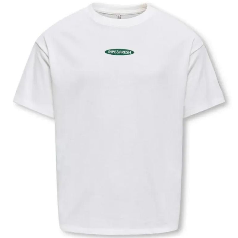 Wit met backprint top Phoebe - Capuchon Fashion