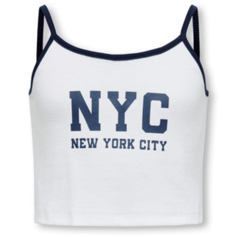 Wit met blauwe top Vikka - Capuchon Fashion