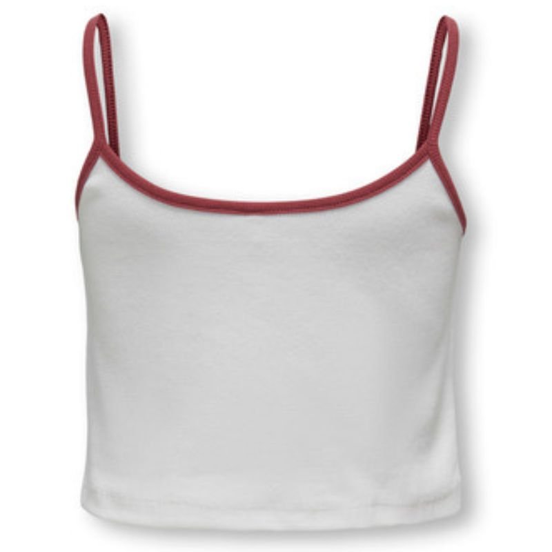 Wit met rode top Vikka - Capuchon Fashion