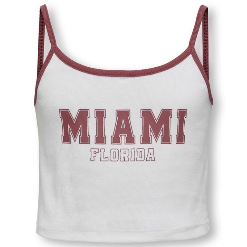 Wit met rode top Vikka - Capuchon Fashion