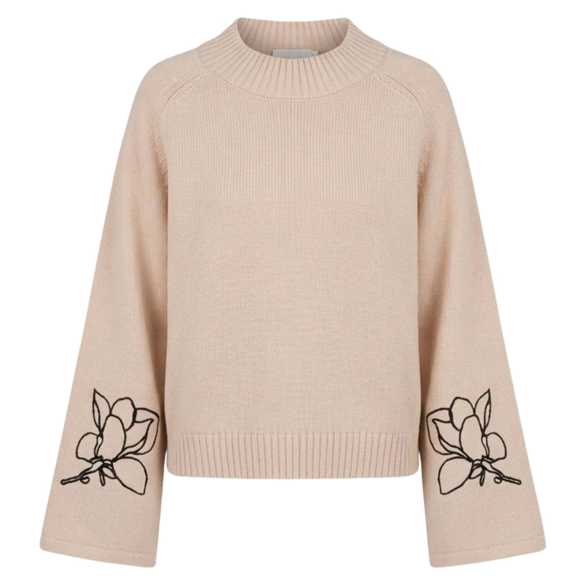 Wit met zwarte pullover Gwen Deco - Capuchon Fashion