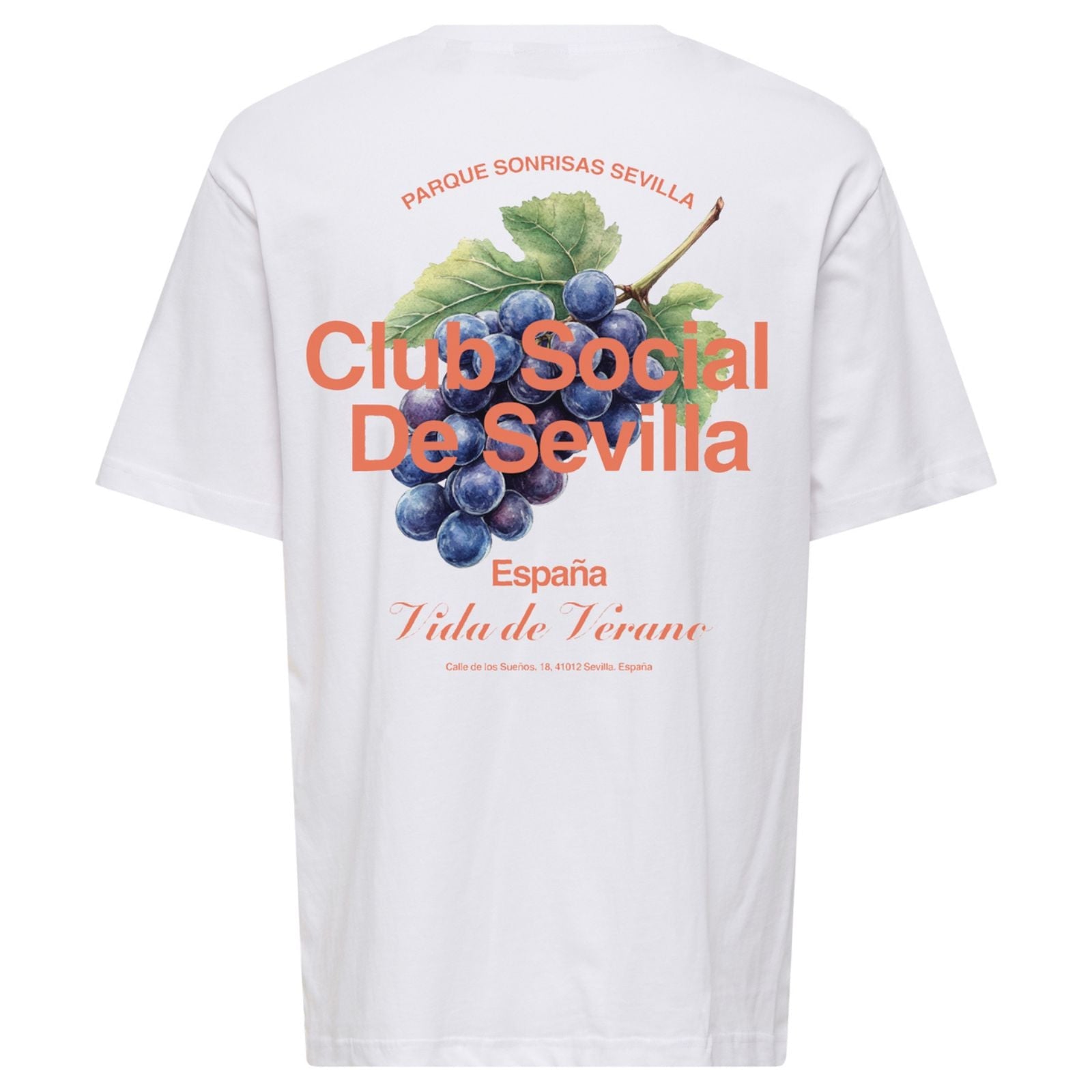 Wit relaxed fit t-shirt Axel Dorado - Capuchon Fashion
