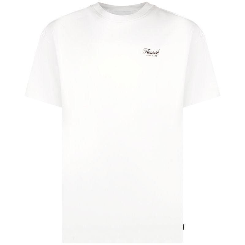 Wit ronde hals backprint t-shirt Pluyo - Capuchon Fashion