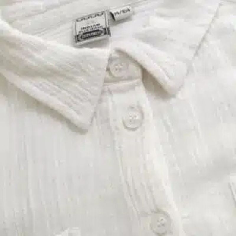 Wit shirt Longsleeve Linen - Capuchon Fashion