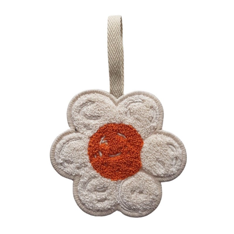 Wit speendoekje Flower - Capuchon Fashion