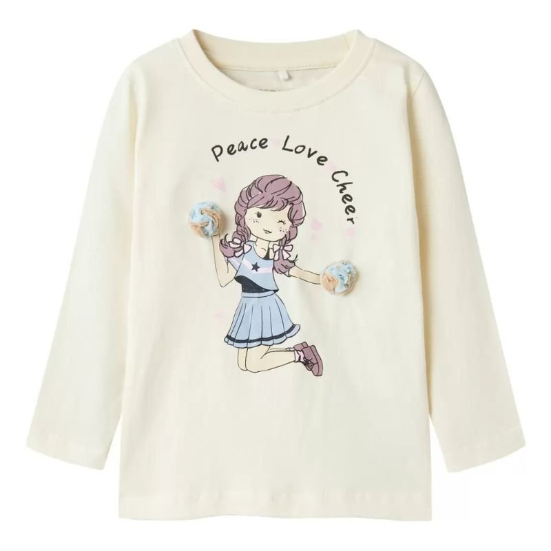 Witte longsleeve Tillie - Capuchon Fashion
