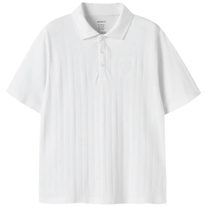 Witte katoenen regular fit polo Fen - Capuchon Fashion